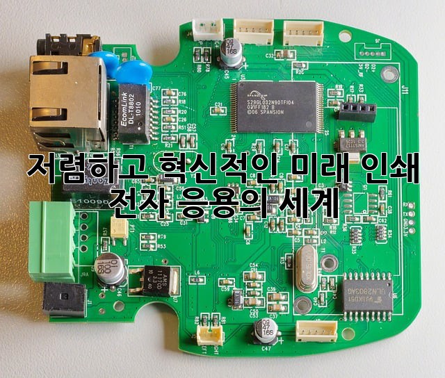 저렴하고 혁신적인 미래: 인쇄 전자 응용의 세계