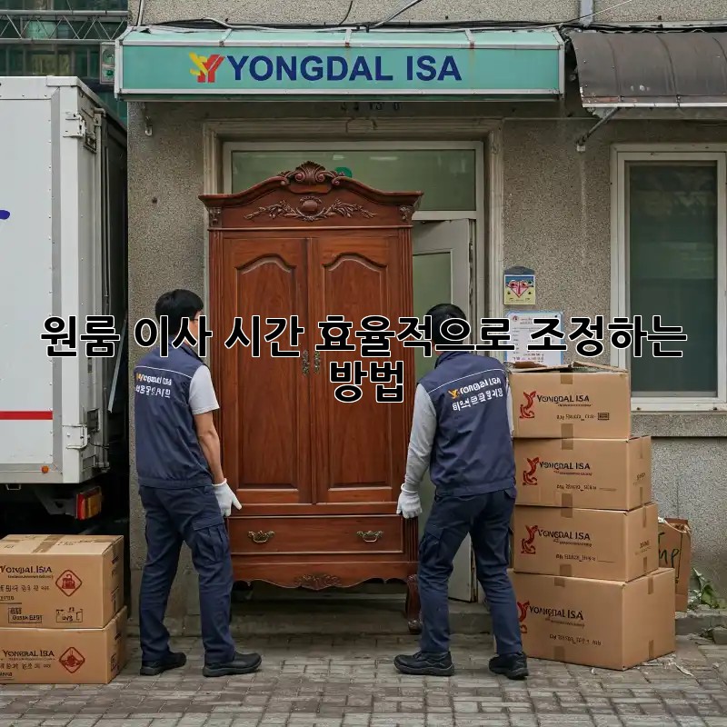 원룸 이사 시간, 효율적으로 조정하는 방법