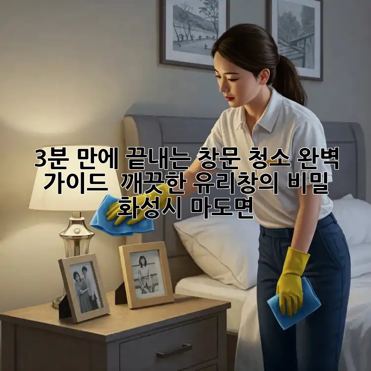 ✨ 3분 만에 끝내는 창문 청소 완벽 가이드: 💎 깨끗한 유리창의 비밀! (화성시 마도면)