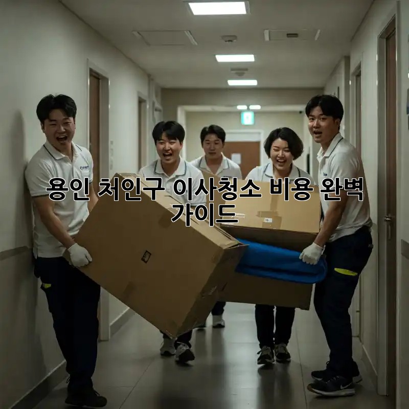 용인 처인구 이사청소 비용 완벽 가이드